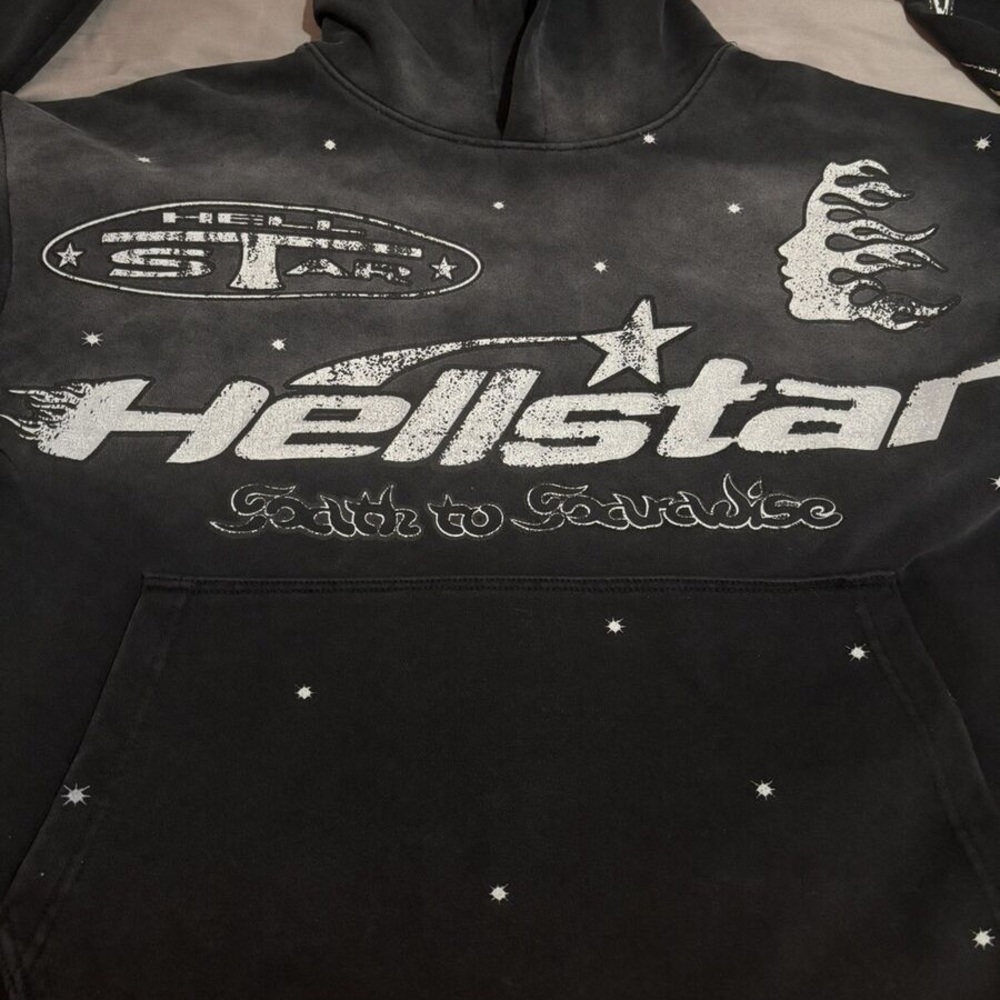Hellstar Black Graphic Hoodie